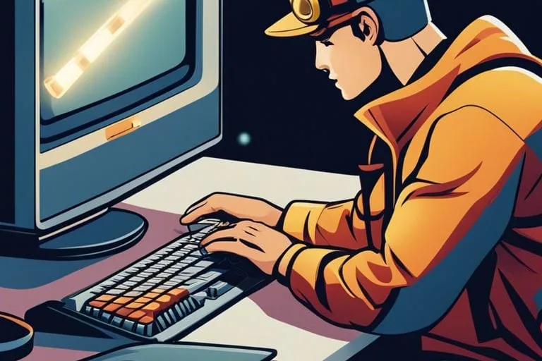 Forcer le redémarrage d'un Mac : 5 méthodes pour MacBook Pro/Air et iMac (Guide 2026) 2 a man in a cap typing on a keyboard